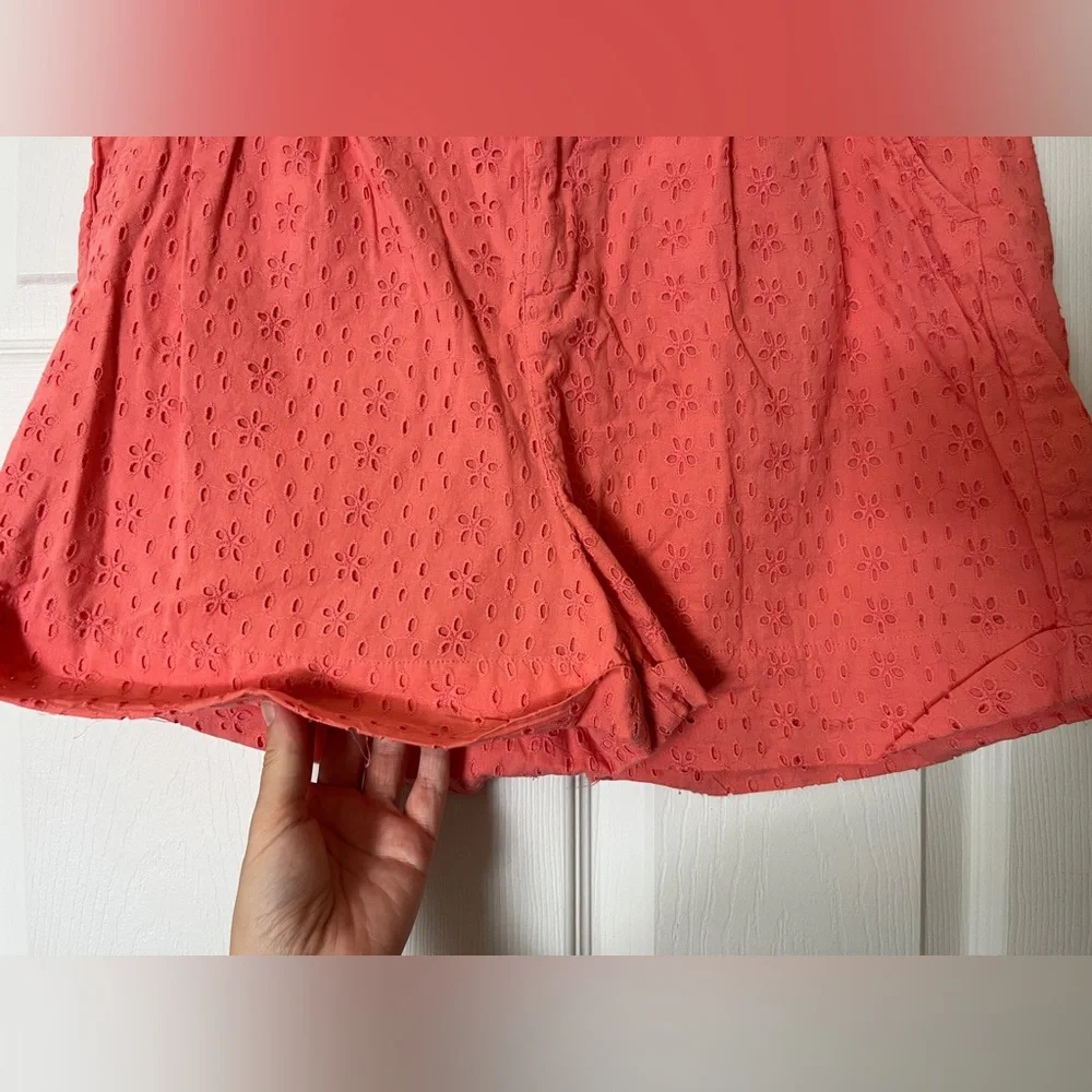 Venus 2 Piece Set Pink Salmon Eyelet Maxi Top (sz 16) & Matching bottoms (sz 14)